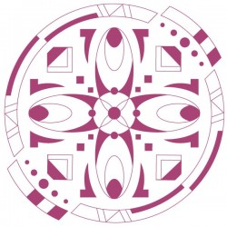 Vinilo círculo ornamental
